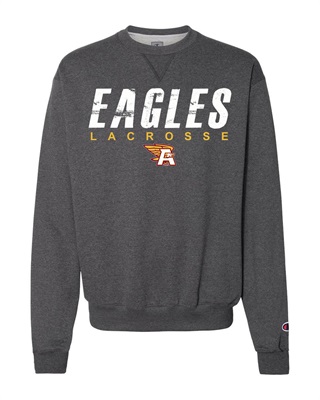 AHS Lacrosse Grey soft style Crew Neck - Orders Due Wednesday, March 13, 2024